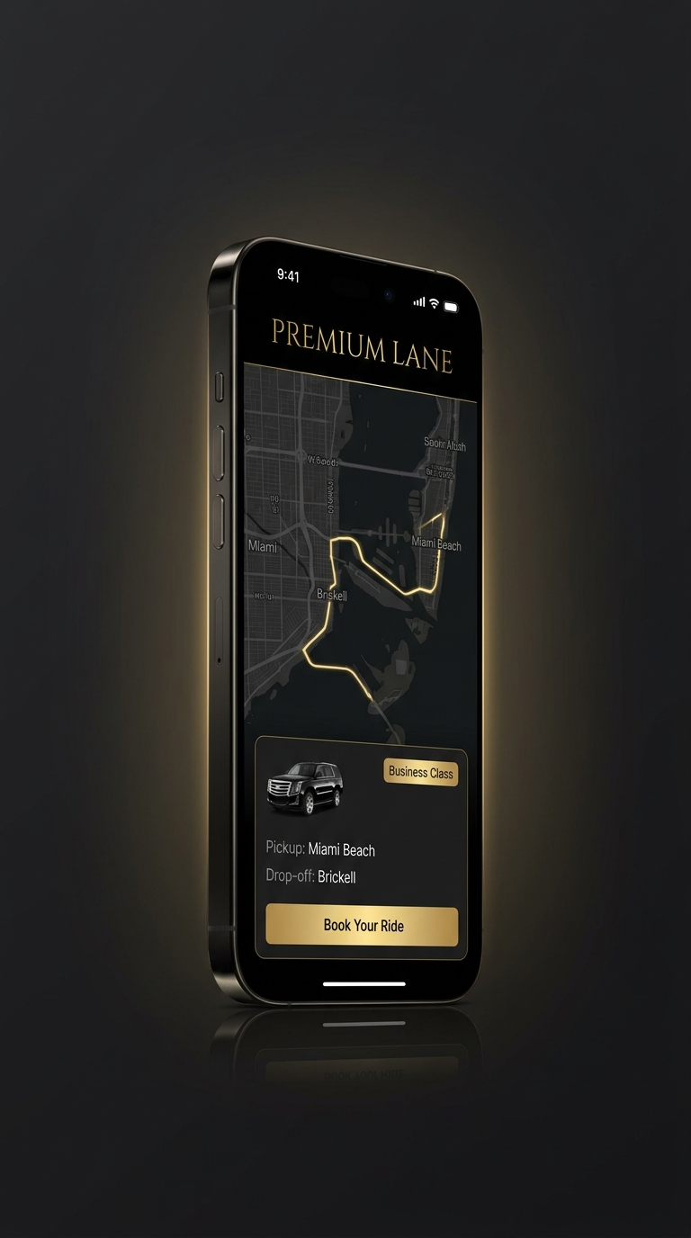 Premium Lane app on an iPhone